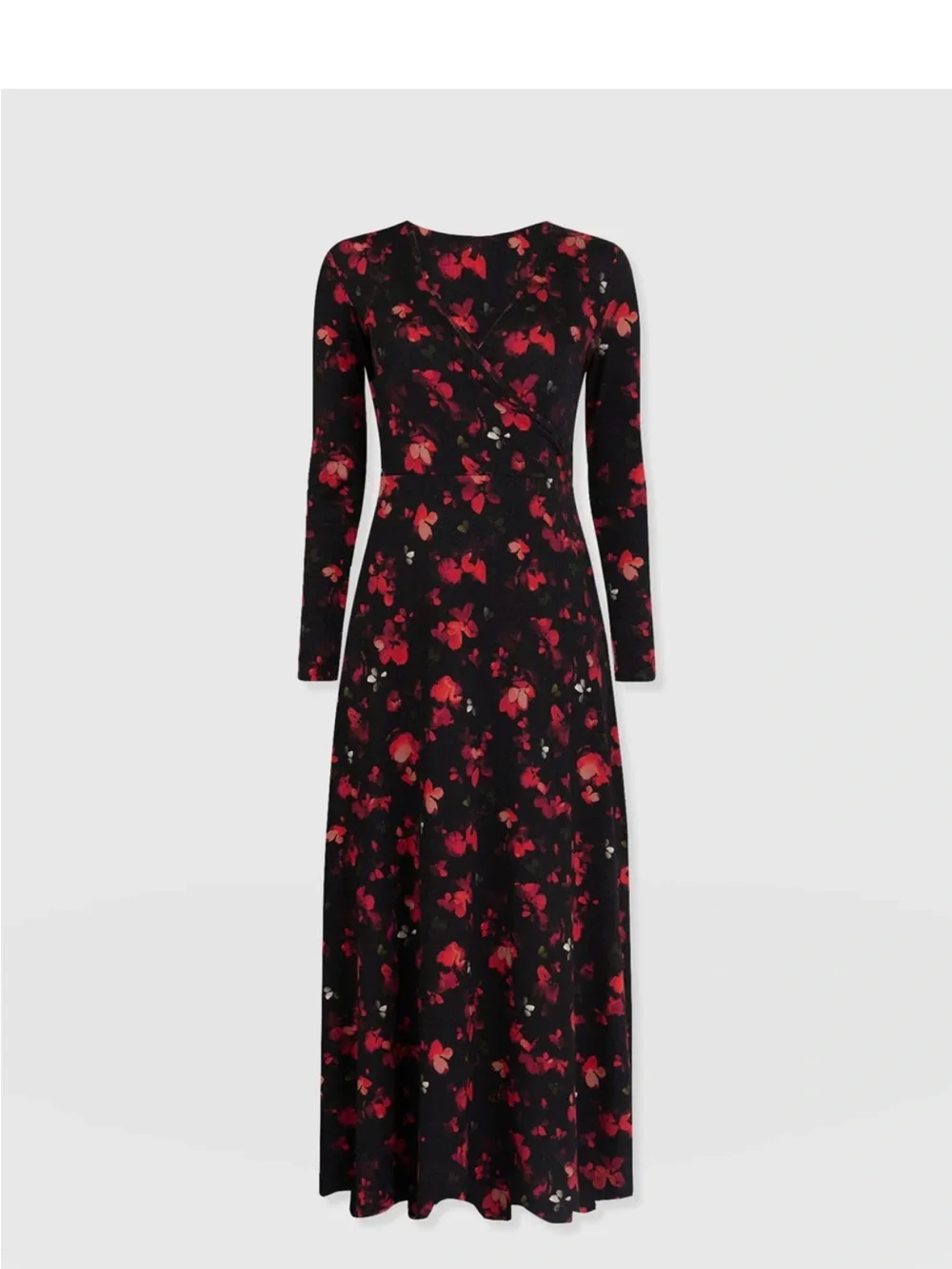 NWOT Saint + Sophia Maggie Wrap Midi Dress - Picture 7 of 10